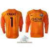 Officiële Voetbalshirt Doelman Paris Saint-Germain Keylor Navas 1 Uit 2022-23 Lange Mouw - Heren